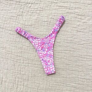 Kulani Kinis Floral Pink and Purple Bikini Bottom